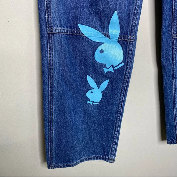Playboy X PacSun Medium Wash High Rise Carpenter Jeans Size 25 - Picture 11 of 12